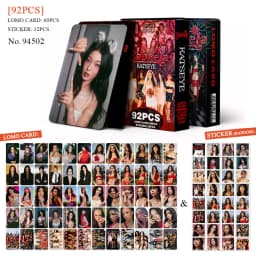 92pcs KATSEYE PINKY UP Photocards Lomo Cards SetPhotocards Photo Lomo Cards Fans Collection Printed Cards