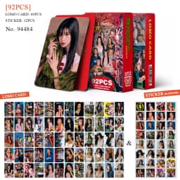 92pcs KATSEYE PINKY UP Photocards Lomo Cards SetPhotocards Photo Lomo Cards Fans Collection Printed Cards