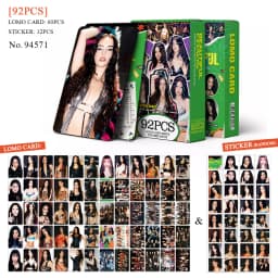 92pcs KATSEYE PINKY UP Photocards Lomo Cards SetPhotocards Photo Lomo Cards Fans Collection Printed Cards