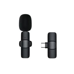 Wireless Lavalier Microphone For iPhone 17 16 15USB C Mini Microphone with Noise Cancellation Lapel Mic for Video Recording Vlog