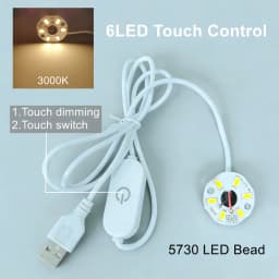 4/2/1Pcs Dimmable High Brightness 5V USB Colorful Gradient LED RGB Light Board Remote Control DIY Model Display Light PCB Board