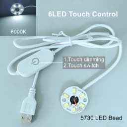 4/2/1Pcs Dimmable High Brightness 5V USB Colorful Gradient LED RGB Light Board Remote Control DIY Model Display Light PCB Board