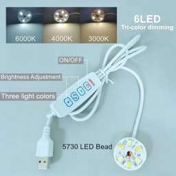 4/2/1Pcs Dimmable High Brightness 5V USB Colorful Gradient LED RGB Light Board Remote Control DIY Model Display Light PCB Board