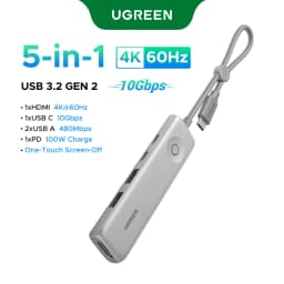 UGREEN 10Gbps USB C HUB 4K60Hz Type-C to HDMI RJ45 PD100W SD&TF USB Adapter for Macbook iPad Samsung Laptop Accessories Docking