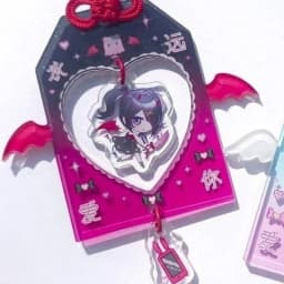 Game NEEDY GIRL OVERDOSE Keychain Cosplay Ame Rain Kawaii Acrylic Backpack Pendant Decorative  Girl Gift