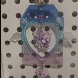 Game NEEDY GIRL OVERDOSE Keychain Cosplay Ame Rain Kawaii Acrylic Backpack Pendant Decorative  Girl Gift