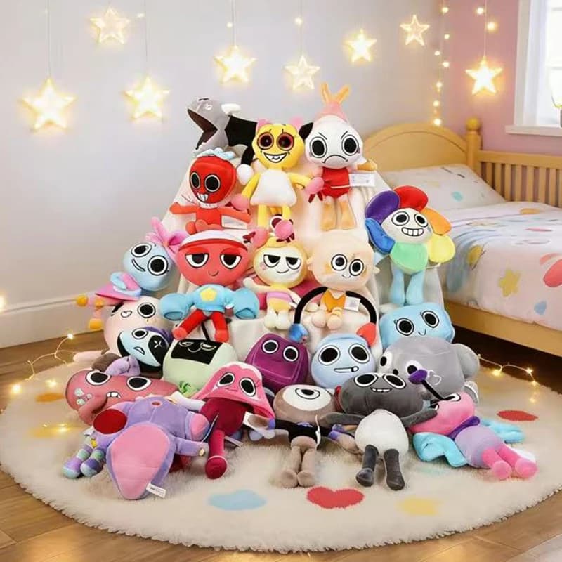 New Plush Toy  Goob Boxten Flower Plush Filling Animal Soft Toy Pillow Cat Rabbit Plush Peluches