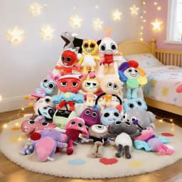 New Plush Toy  Goob Boxten Flower Plush Filling Animal Soft Toy Pillow Cat Rabbit Plush Peluches