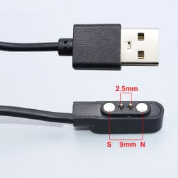 YanXi 2Pin 4Pin Smartwatch Dock Charger Adapter USB Charging Cable Cord for Adult/Kids Smart Watch Power Charge Wire Accessories
