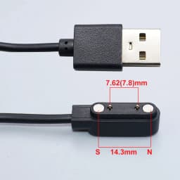 YanXi 2Pin 4Pin Smartwatch Dock Charger Adapter USB Charging Cable Cord for Adult/Kids Smart Watch Power Charge Wire Accessories