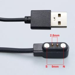 YanXi 2Pin 4Pin Smartwatch Dock Charger Adapter USB Charging Cable Cord for Adult/Kids Smart Watch Power Charge Wire Accessories