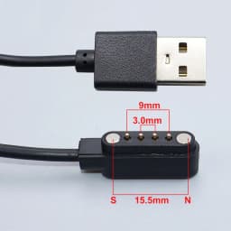 YanXi 2Pin 4Pin Smartwatch Dock Charger Adapter USB Charging Cable Cord for Adult/Kids Smart Watch Power Charge Wire Accessories