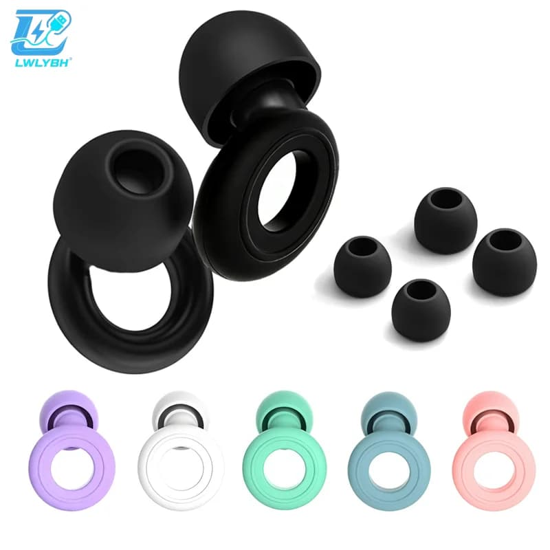 Silicone Sleeping Noise Canceling Ear Plugs Loop Ear Plugs Mute Waterproof Swimming Ear Breed Stuffer Children's Hear Protector