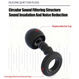 Silicone Sleeping Noise Canceling Ear Plugs Loop Ear Plugs Mute Waterproof Swimming Ear Breed Stuffer Children's Hear Protector