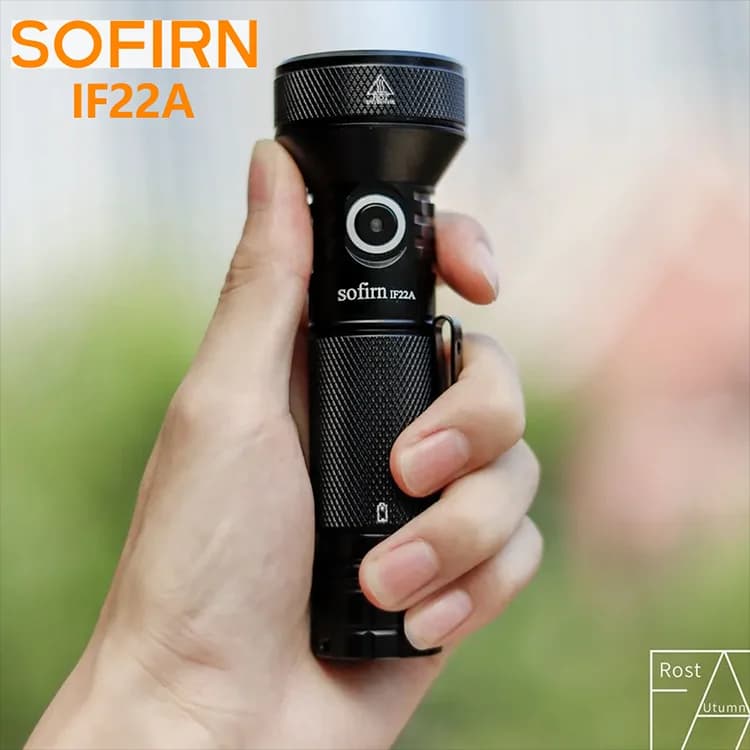 SOFIRN IF22A TIR Optics 2100lm LED Flashlight Rechargeable 21700 USB C Powerful EDC Light Torch Outdoor Lantern for Fish