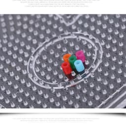 4PCS 2.6mm/5mm Fuse Beads Transparent Big Square Pegboards Ironing Beads Boards DIY Material Template Melting Beads Pegboard