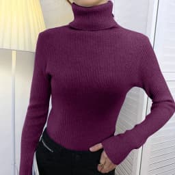 Women Fall Turtleneck Sweater Knitted Soft Pullovers Cashmere Jumpers Basic Soft Sweaters For Women 2026 Autumn Winter