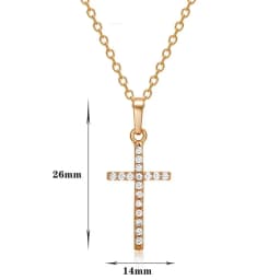 2021 New Crystal Cross Necklace Golden Silver Color Female  Pendant Necklace Gift For Men Women Dropshipping Neck Jewelry