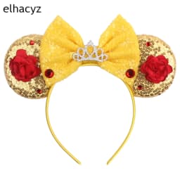 Winnie the Pooh Mouse  Ears Headband Hot Cartoon Character Mickey Mouse Hairband Girls Cosplay Party New Kids Hair Accessories