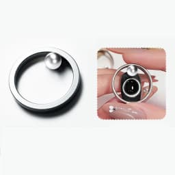 Hollow Cat Eye Nail Art Magnet Black Hole Shape Cat Eye Nail Art Effect Circular Magnet for DIY Magnetic Gel Manicure Tools