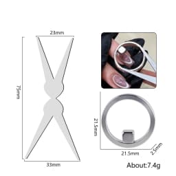 Hollow Cat Eye Nail Art Magnet Black Hole Shape Cat Eye Nail Art Effect Circular Magnet for DIY Magnetic Gel Manicure Tools