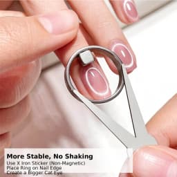 Hollow Cat Eye Nail Art Magnet Black Hole Shape Cat Eye Nail Art Effect Circular Magnet for DIY Magnetic Gel Manicure Tools