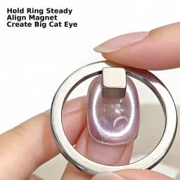 Hollow Cat Eye Nail Art Magnet Black Hole Shape Cat Eye Nail Art Effect Circular Magnet for DIY Magnetic Gel Manicure Tools