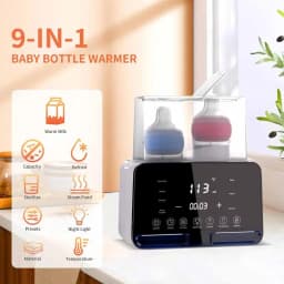Baby Bottle Warmer Sterilizer Multifunction Fast Milk Bottle Warmers with Timer Accurate Temperature Control Newborn Accessories