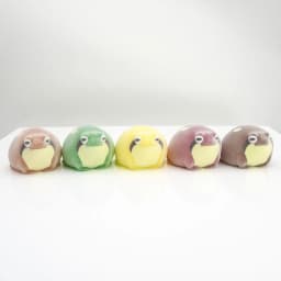 Yell world capsule toys Kinako mabushi warabimochigaeru cute kawaii pet flocked common rain frog blaasoppie Soft squeeze figures
