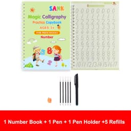 Sank Magic Practice Copybook Pen Preschools Kids Calligraphy English Verison Free Wiping Children Reusable Writing Book