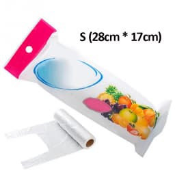 100PCS Transpare Roll Fresh-keeping Plastic Bags of Vacuum Food Saver Bag 3 Sizes Food Storage Bags with Handle Keep Fresh ZXH