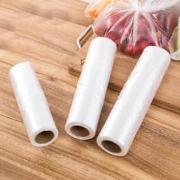 100PCS Transpare Roll Fresh-keeping Plastic Bags of Vacuum Food Saver Bag 3 Sizes Food Storage Bags with Handle Keep Fresh ZXH