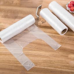 100PCS Transpare Roll Fresh-keeping Plastic Bags of Vacuum Food Saver Bag 3 Sizes Food Storage Bags with Handle Keep Fresh ZXH