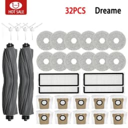 For XIAOMI Mijia Omni 1S B101CN  B116 X10+ Accesories Dreame L10s Ultra / S10 Pro Main Side Brush Hepa Filter Mop Dust Bag Parts