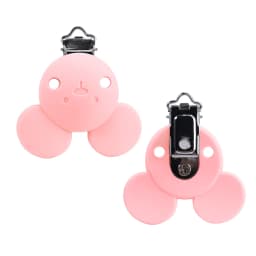 Lofca Silicone Clip 5 PCS Baby Pacifiers for DIY Pacifier Chain Nursing Teething Baby Gifts Food Grade Free BPA Baby