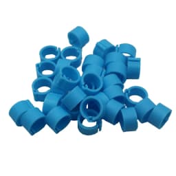 100 Pcs 8mm Inner Diameter 7mm Height Birds Foot Rings 10 Colors Without Text Parrot Pigeon Identification Ring Birds Carriers