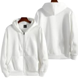 Zipper Hoodies Autumn Winter Men's New Long Sleeve Hooded Sweatshirt Fashion Casual Male Outfit Sportwear Loose Fit Clothes