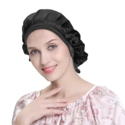 Mulberry Silk Hair Bonnet For Women Sleeping Cap Luxury Natual Silk Sleep Cap Night Bonnet Cap Hair Protection Turban Head Wrap