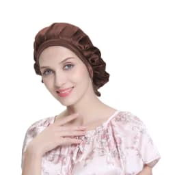 Mulberry Silk Hair Bonnet For Women Sleeping Cap Luxury Natual Silk Sleep Cap Night Bonnet Cap Hair Protection Turban Head Wrap