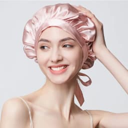 Mulberry Silk Hair Bonnet For Women Sleeping Cap Luxury Natual Silk Sleep Cap Night Bonnet Cap Hair Protection Turban Head Wrap