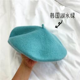 New Adult Casual Wool berete hats Woolen Artist hat Thick warm Flat French Pumpkin caps