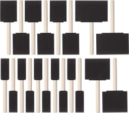 20Pcs Foam Paint Brushes, 1”, 2”, 3" 4”, Sponge Brushes, Sponge Paint Brush, Foam Brushes for Painting, Staining, Paint Sponges