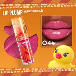 MLSMILE Duck Lip Plump Lip Oil Moisturizing Lip Gloss Mirror Water Nature Long-Lasting Gloss Pearl Lip Glaze Set
