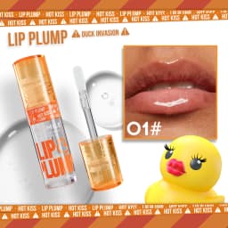 MLSMILE Duck Lip Plump Lip Oil Moisturizing Lip Gloss Mirror Water Nature Long-Lasting Gloss Pearl Lip Glaze Set