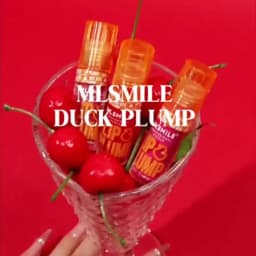 MLSMILE Duck Lip Plump Lip Oil Moisturizing Lip Gloss Mirror Water Nature Long-Lasting Gloss Pearl Lip Glaze Set