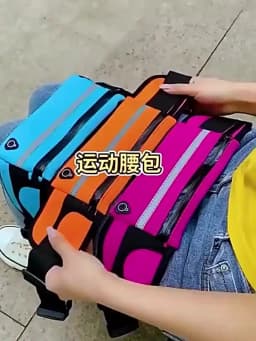 Waterproof Running Waist Bag Canvas Sports Jogging Portable Outdoor Phone Holder Belt Bag Women Men Fitness Sport Accessories