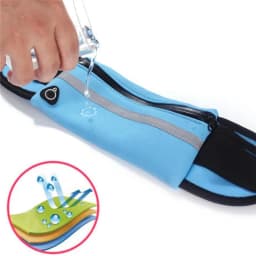 Waterproof Running Waist Bag Canvas Sports Jogging Portable Outdoor Phone Holder Belt Bag Women Men Fitness Sport Accessories