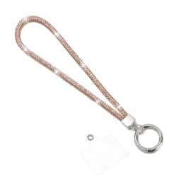 Glitter Rhinestone Phone Lanyard Phone Crystal Wrist Straps Keychain Hanging Anti-lost Rope Bling Bling Hanging Cord