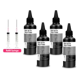 MorePage Universal Refill DYE Ink Kit For Epson Canon HP Brother DELL Inkjet Deskjet CISS Cartridge Printer Ink
