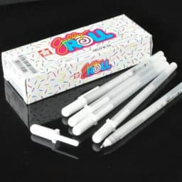 1Pc Sakura Gelly Roll Gel Pen White Color 0.5/0.8 /1.0mm High Light Marke Pen Black Cardboard Art Painting Pen White Line Pens
